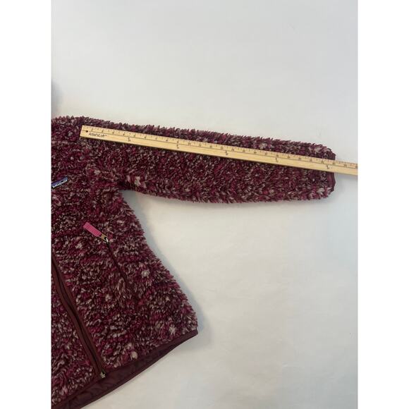 2/$50 DEAL ALERT!! PATAGONIA WOMENS BURGUNDY RETRO X DIAMOND FLEECE SIZE SMALL - Picture 9 of 11